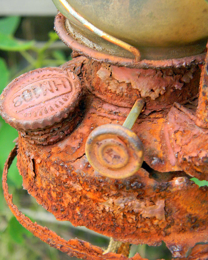 Rusty Old Lantern Photograph by Mark J Seefeldt