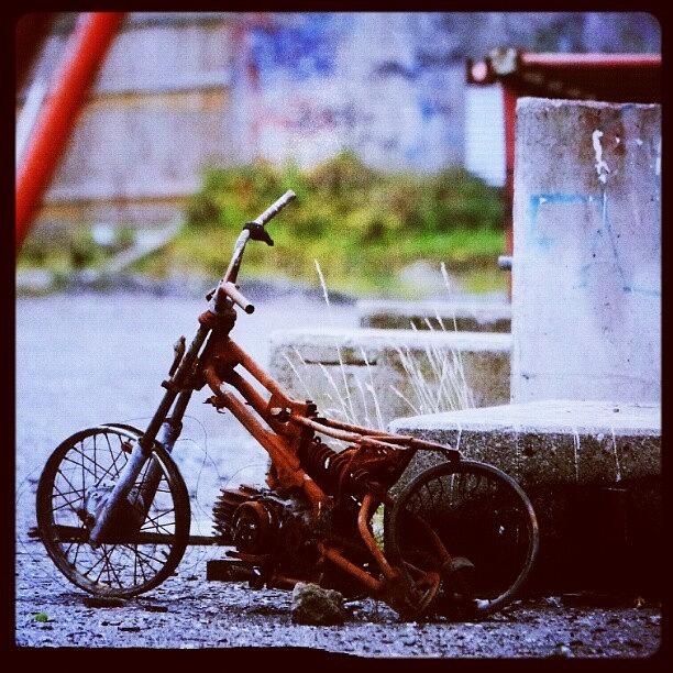 Bicycle Photograph - #rusty #old #unwanted #bicycle by K H   U   R   A   M
