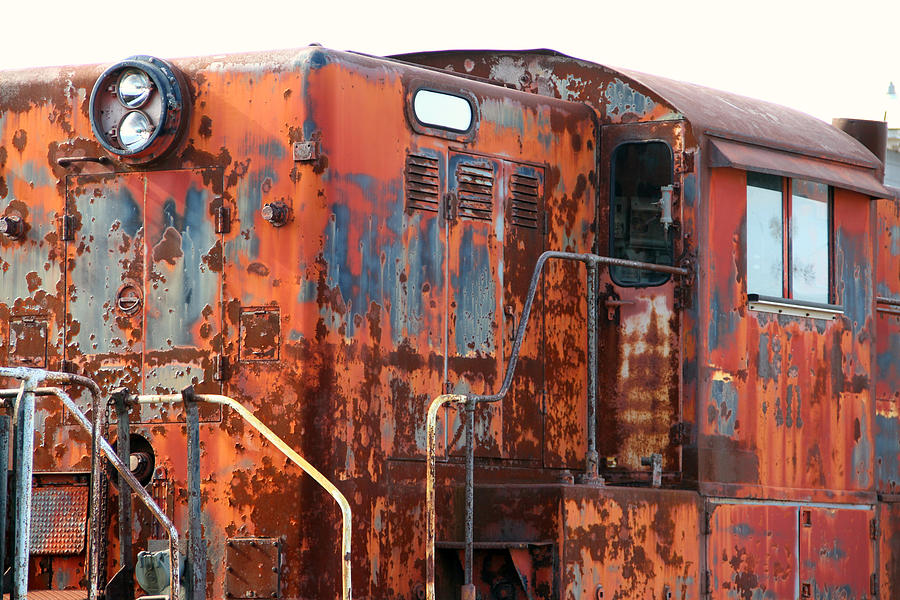 Rusty Orange Engine Photograph by Mark J Seefeldt