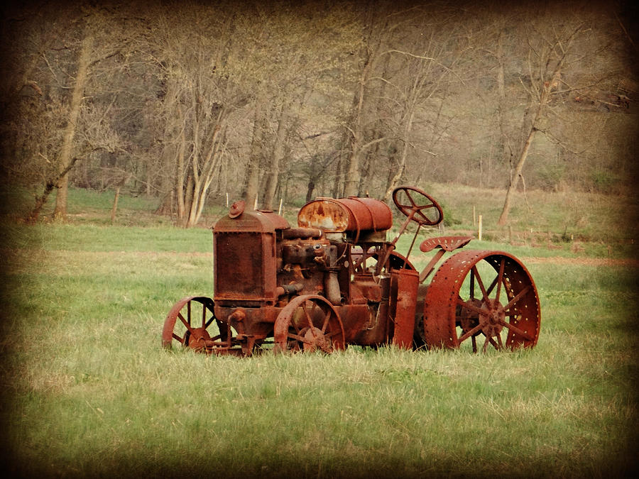 Rusty Tractor Photograph by Dark Whimsy