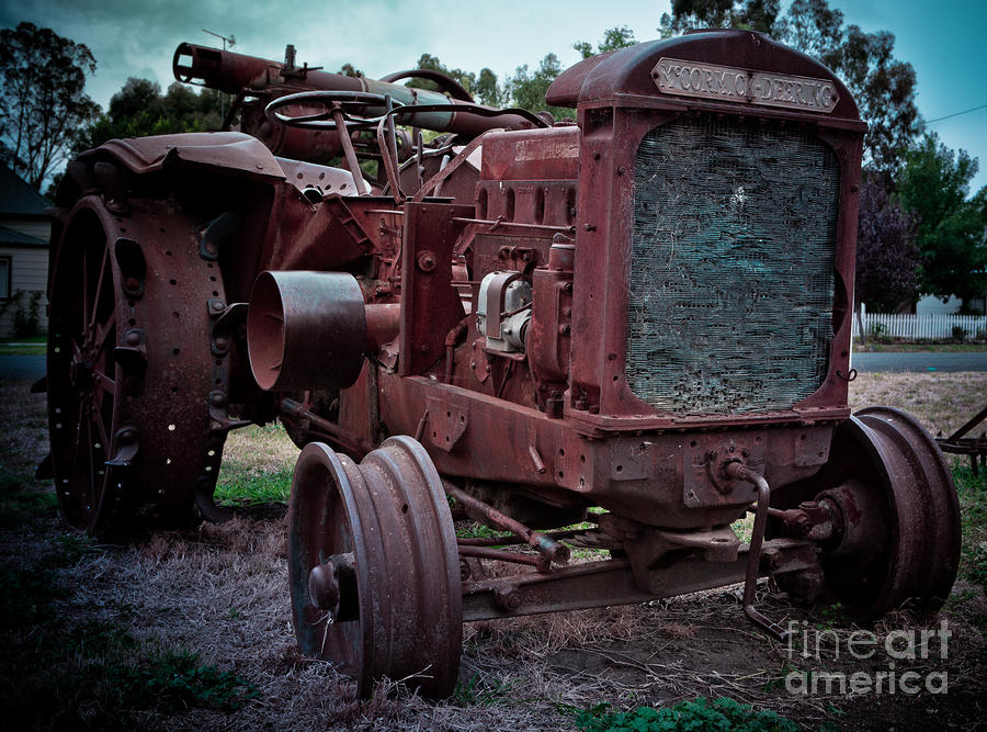 rusty tractor