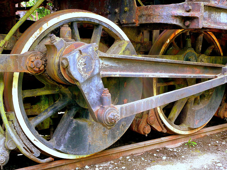 Rusty Train Wheels Photograph by Lori Seaman