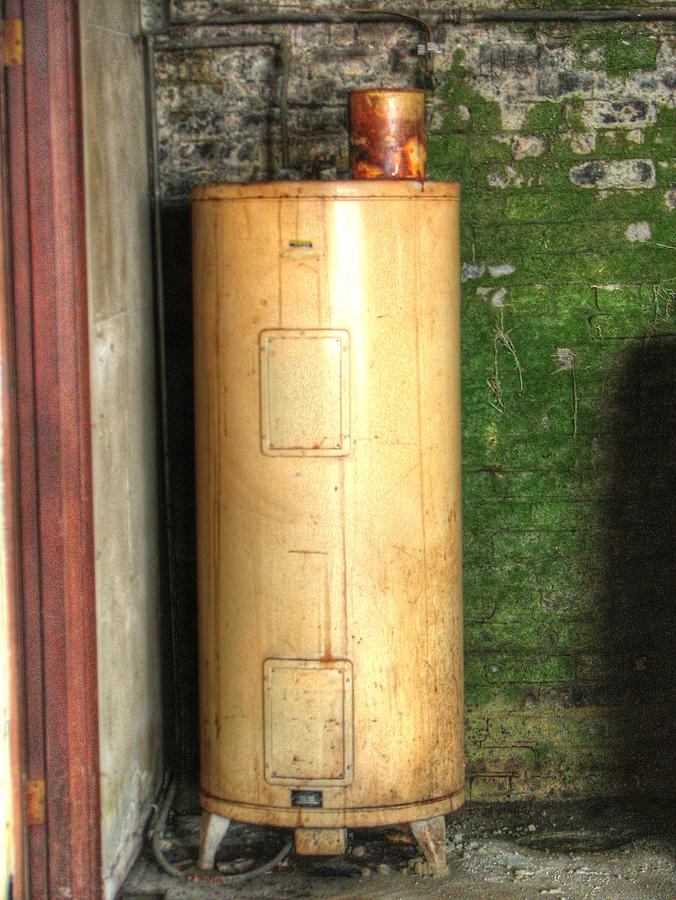 Rusty Vintage Water Heater Photograph by Chris Anderson