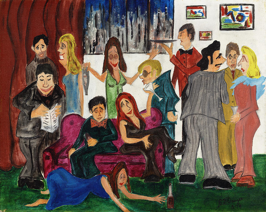 Ruthys party Painting by Stuart B Yaeger