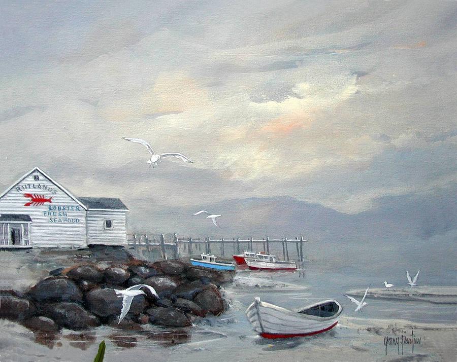 Rutlands Seafood Restaurant Painting by Gary Partin