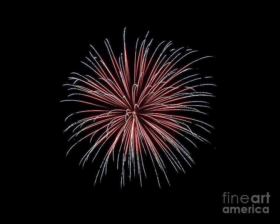 Fireworks Photograph - RVR Fireworks 12 by Mark Dodd