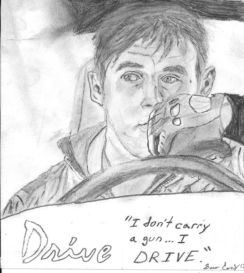 Ryan Gosling Drawing Beautiful Art - Drawing Skill