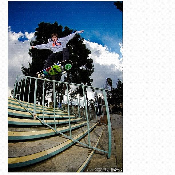 Lrg Photograph - @ryanalvero Laying Down A F/s 5-0 With by Andrew Durso