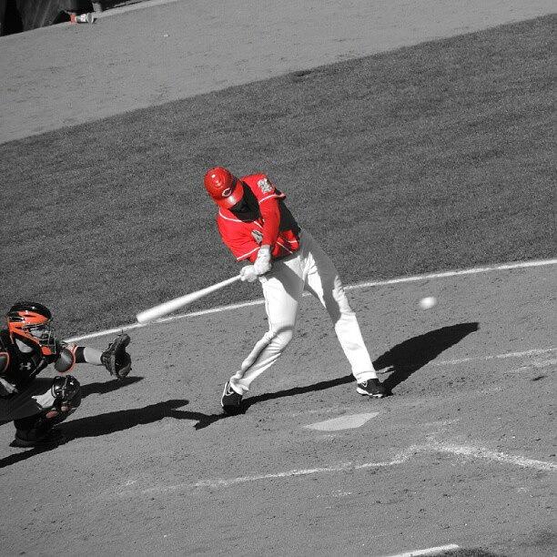 Reds Photograph - #ryanludwick About To Crush It. #reds by Reds Pics
