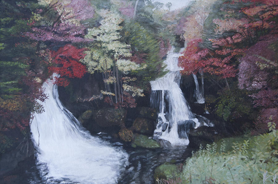 Ryuzu Waterfall Painting by Masami Iida