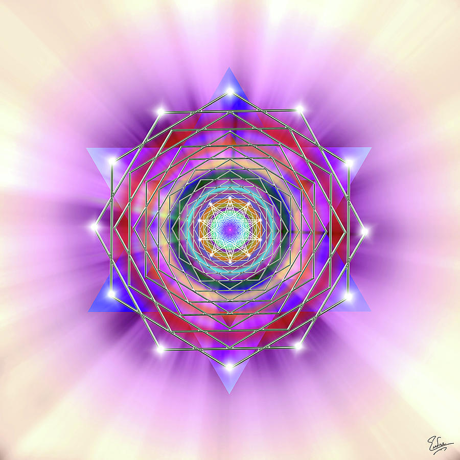 Sacred Geometry 22 Digital Art by Endre Balogh