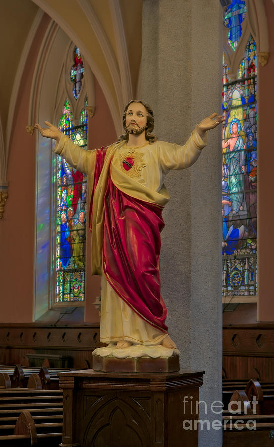 Sacred Heart Of Jesus Photograph - Sacred Heart Of Jesus by Susan Candelario