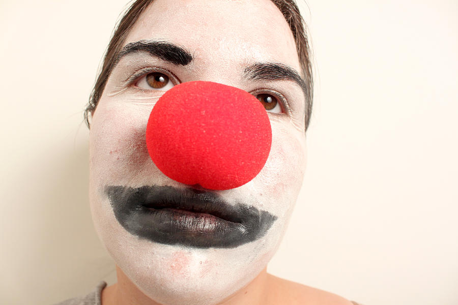 Sad Clowder Sad Clown Photograph by Yaara Bash - Fine Art America