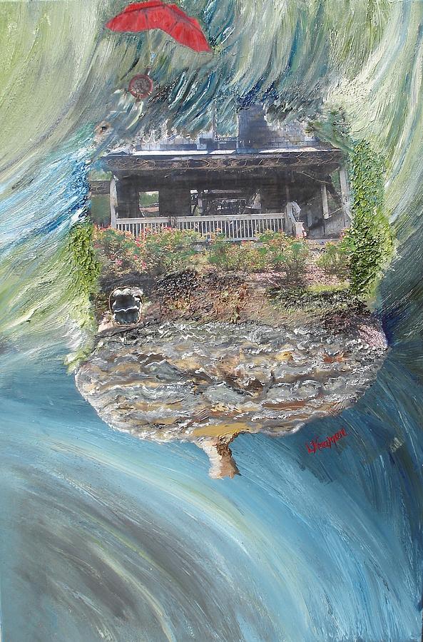Car Painting - Sad House2 Your Dreams flew Away by Lisa Kramer