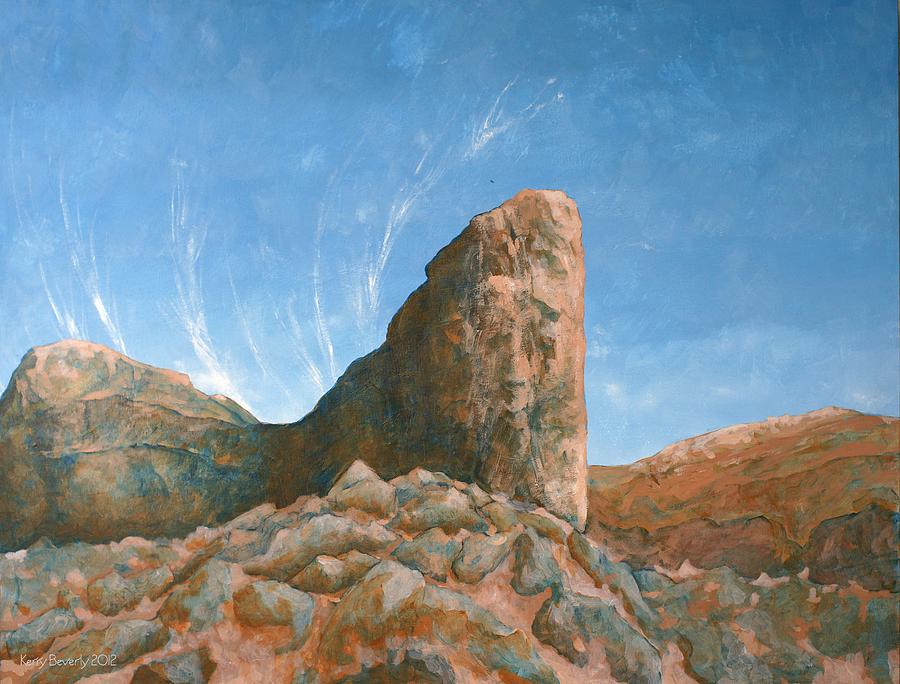 Sad Woman Canyon Painting by Kerry Beverly