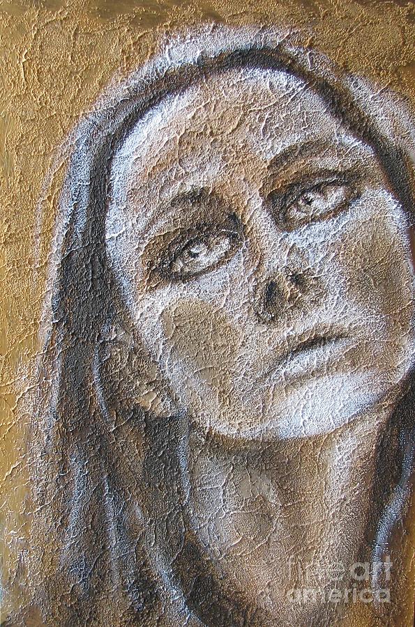 Portrait Painting - Sadness by Iglika Milcheva-Godfrey