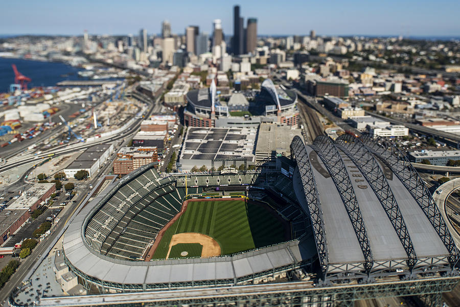 Safeco Field from Air Photograph by Yoshiki Nakamura