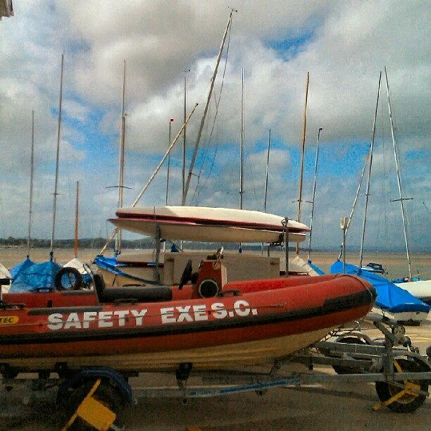 Boat Photograph - #safetyexesc #safetyex #sc #lifeboat by Kevin Zoller