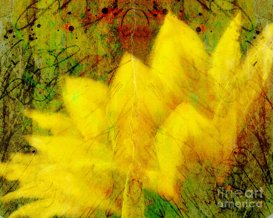 Saffron Dream Mixed Media by Ann Powell