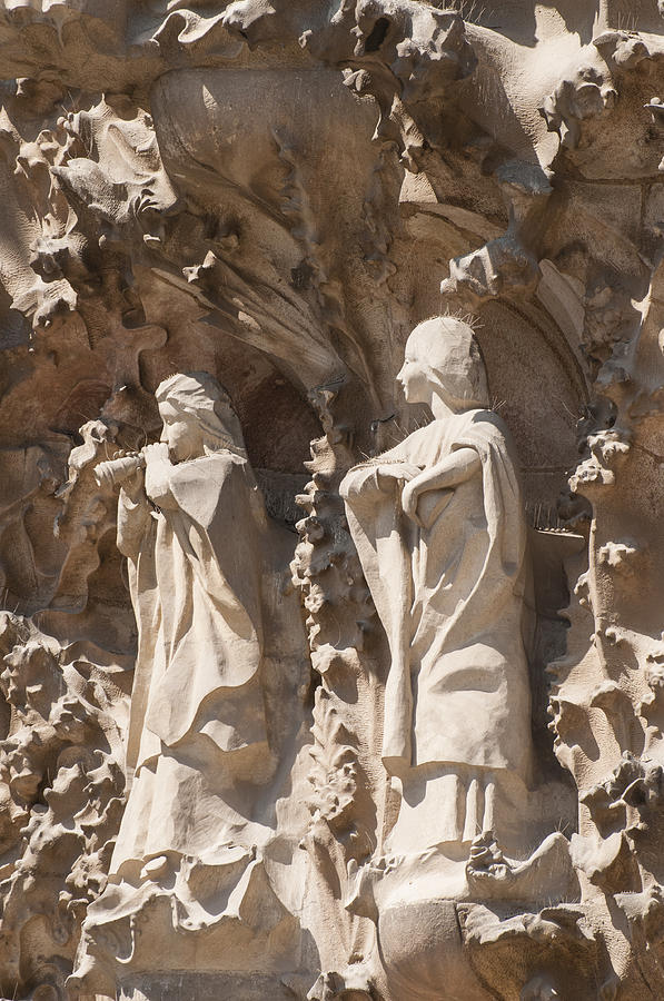 Sagrada Familia Nativity Facade Detail Photograph by Matthias Hauser