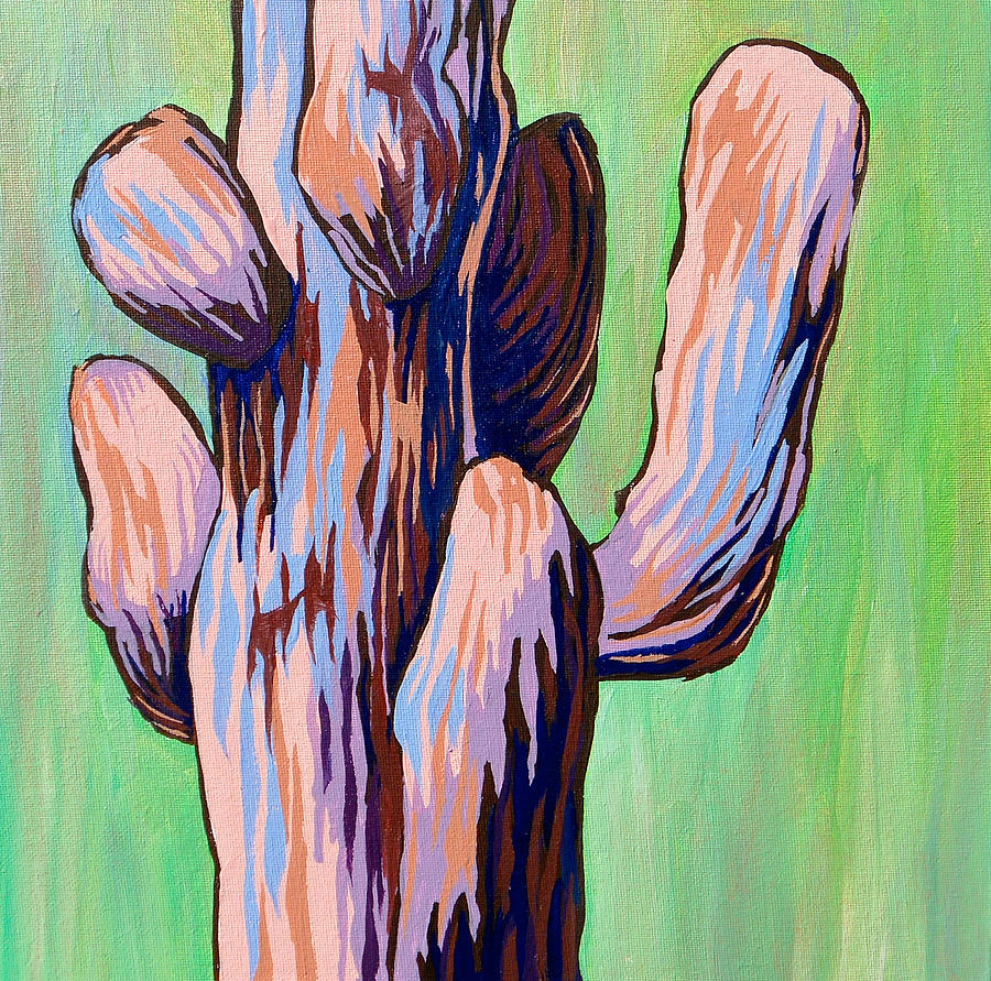 Saguaro 18 Painting by Sandy Tracey