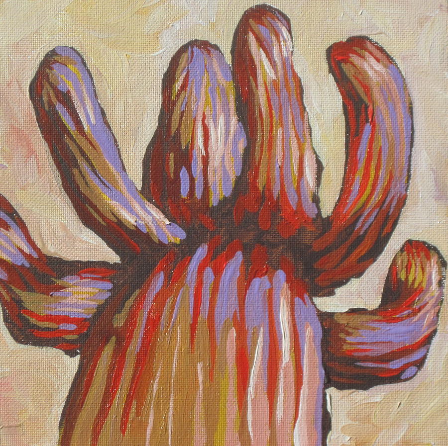 Saguaro 6 Painting by Sandy Tracey