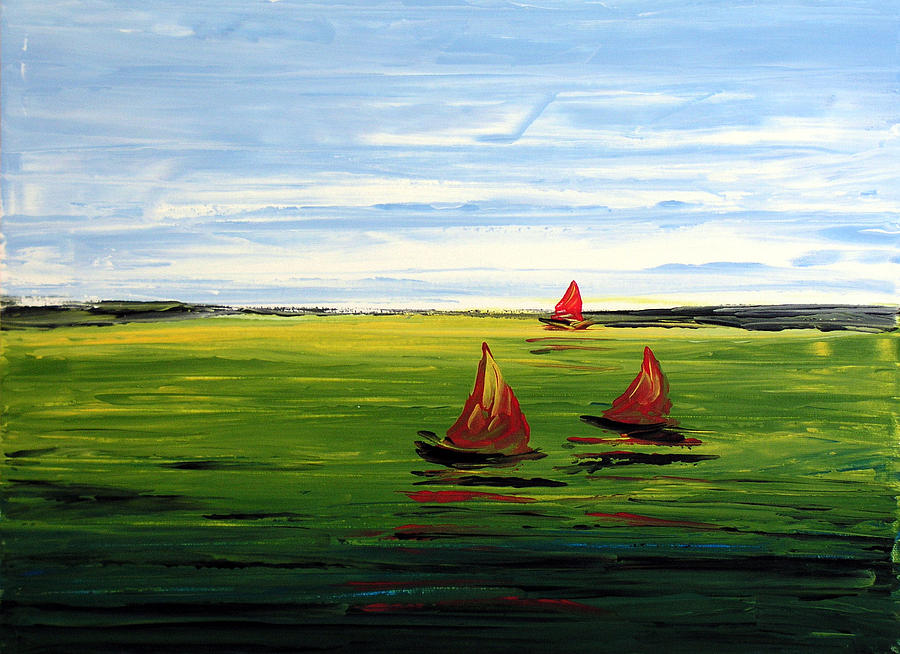 SAIL AWAY by Amy Giacomelli Painting by Amy Giacomelli