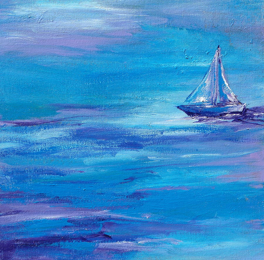 Landscape Painting - Sail Away by Sandy Tracey