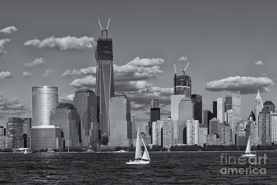 Sailboats on the Hudson VI Photograph by Clarence Holmes