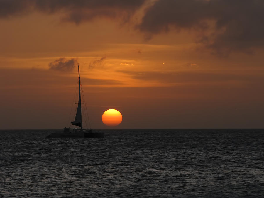 Sailing away Photograph by David Gleeson