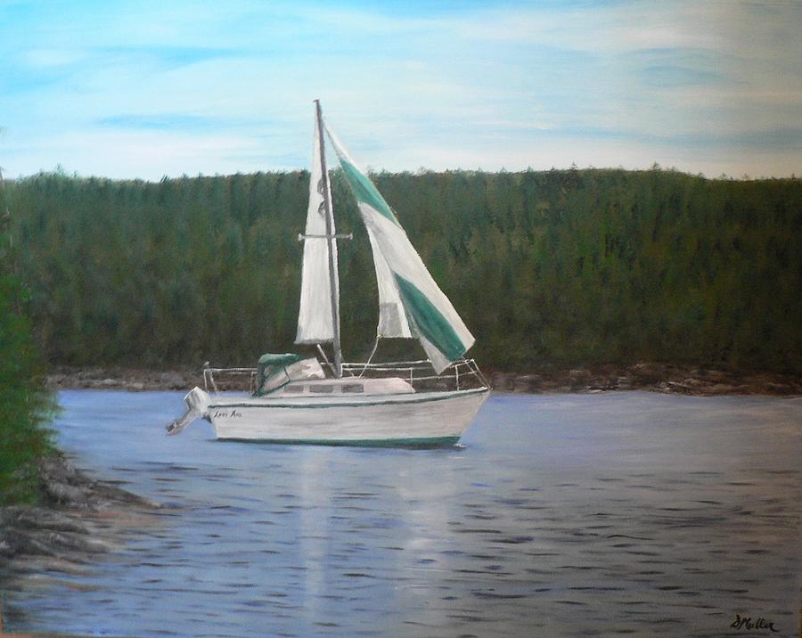 Sailing Painting by Donna Muller