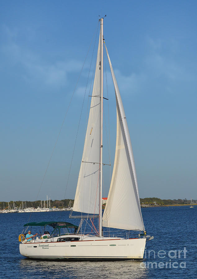 Sailing In Charleston Bay Photograph by Kathy Baccari
