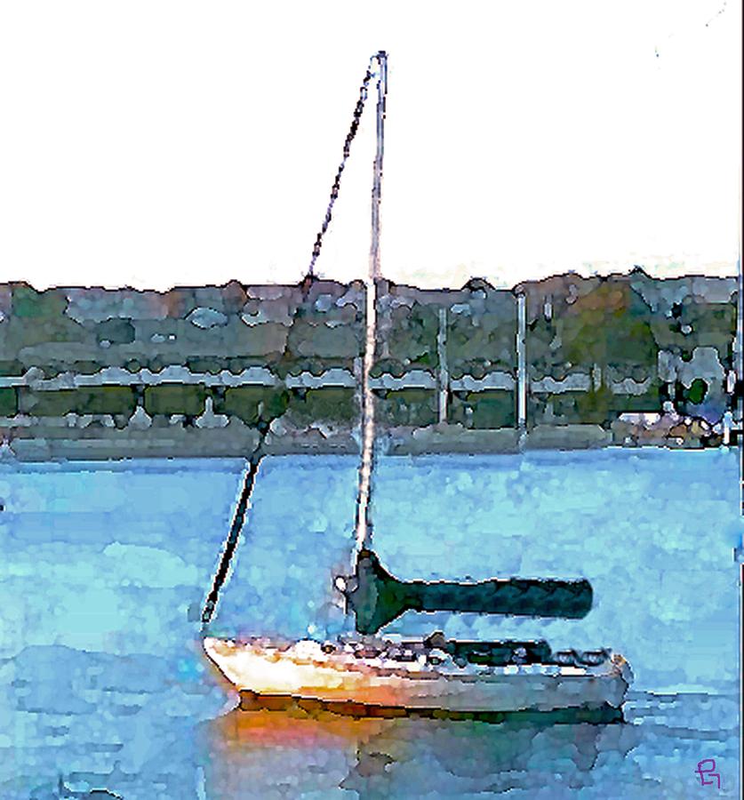 Sailing Painting by Paula Greenlee