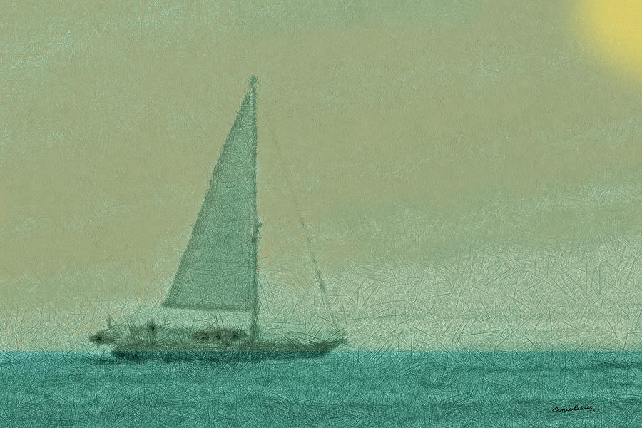 Sailing the Coast Digital Art by Ernest Echols