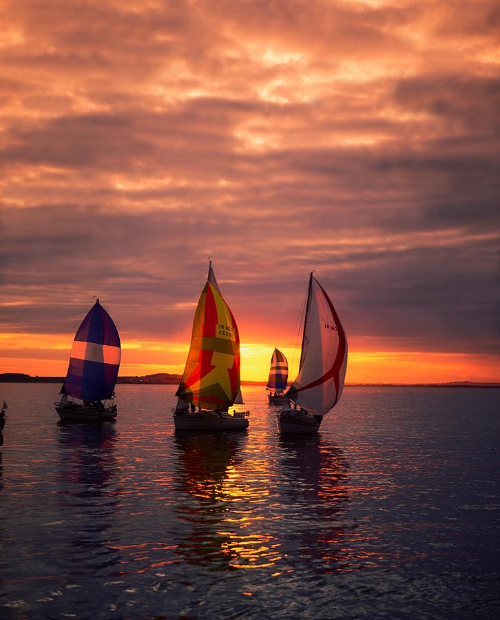 Sailing Yachts Photograph by The Irish Image Collection - Fine Art America