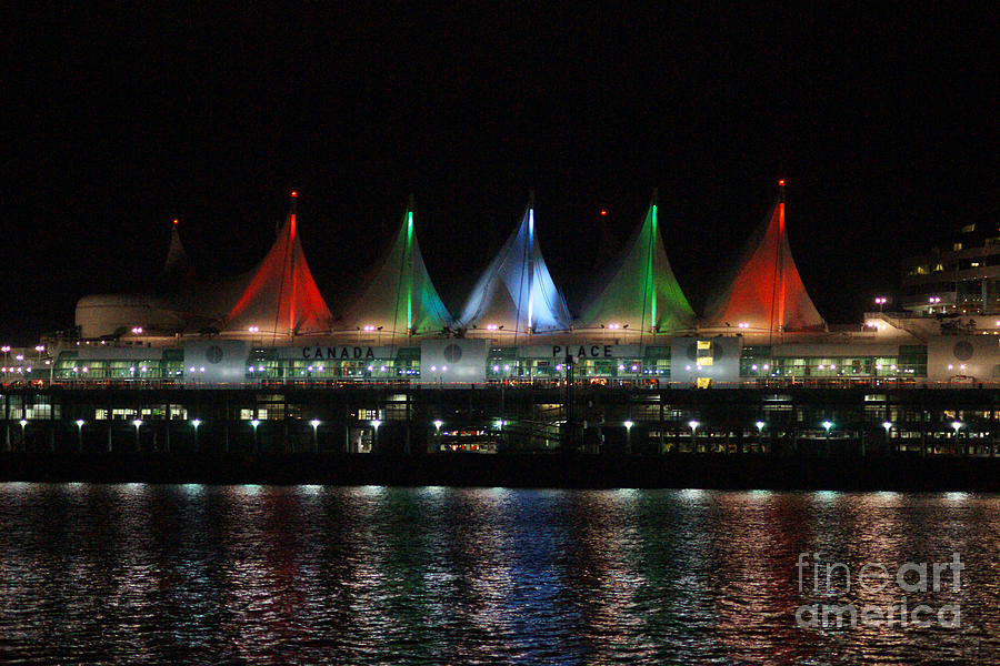 Sails on Canada Place Photograph by Randy Harris