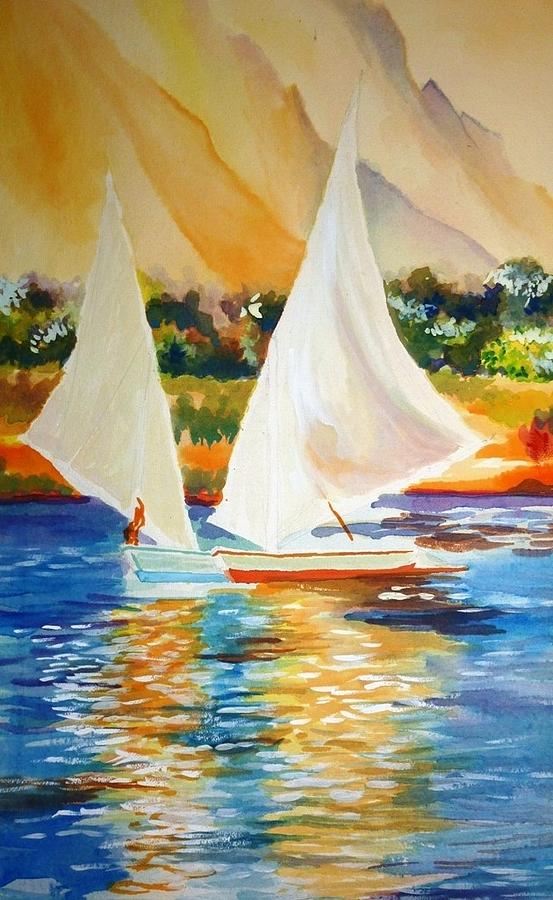 Sails Painting by Parag Pendharkar