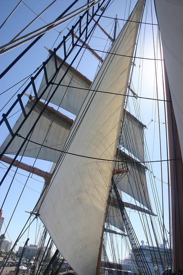 Ship Photograph - Sails by Scott Brown