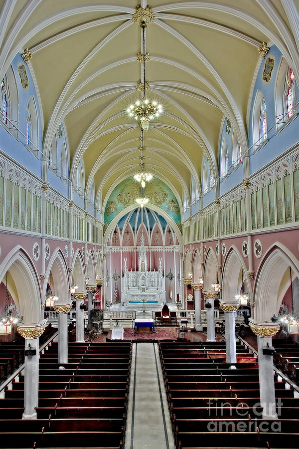 Jesus Christ Photograph - Saint Bridgets Gothic Church by Susan Candelario