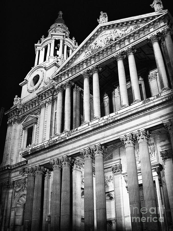Big Ben Photograph - Saint Pauls Cathedral - Front by Thanh Tran