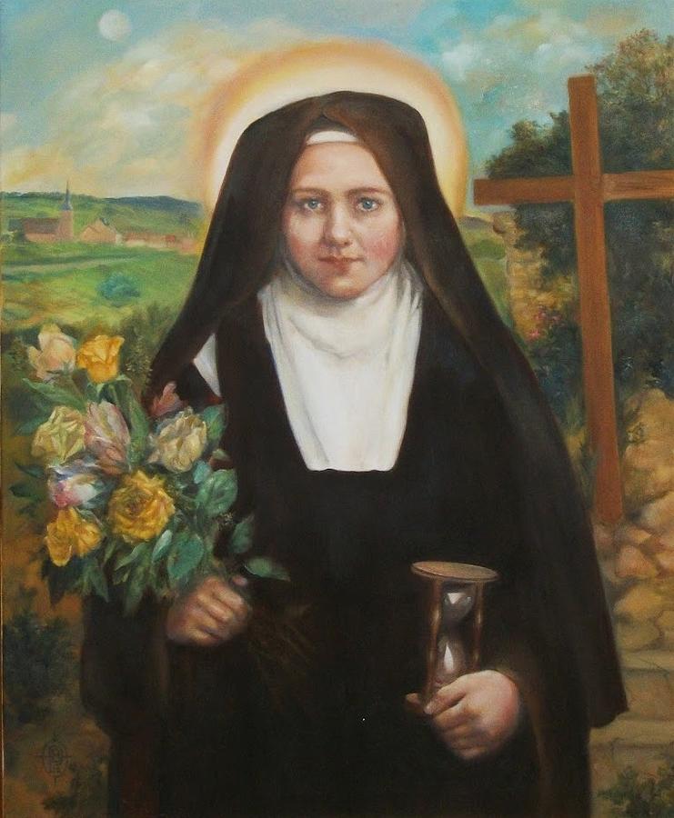 Saint Therese Painting - Saint Therese of The Child Jesus by Belita William
