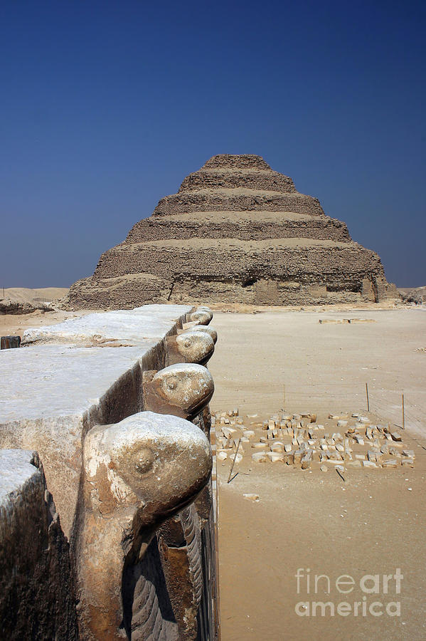 Architecture Photograph - Sakkara Pyramid by Darcy Michaelchuk