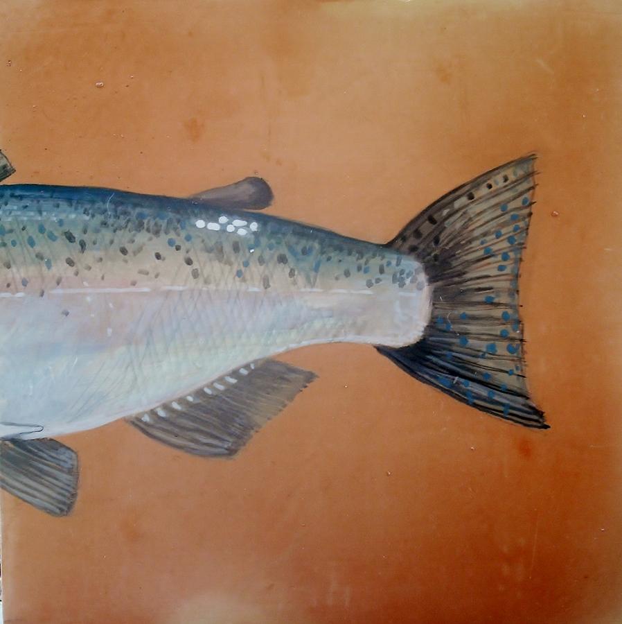 Salmon 2 Ceramic Art by Andrew Drozdowicz