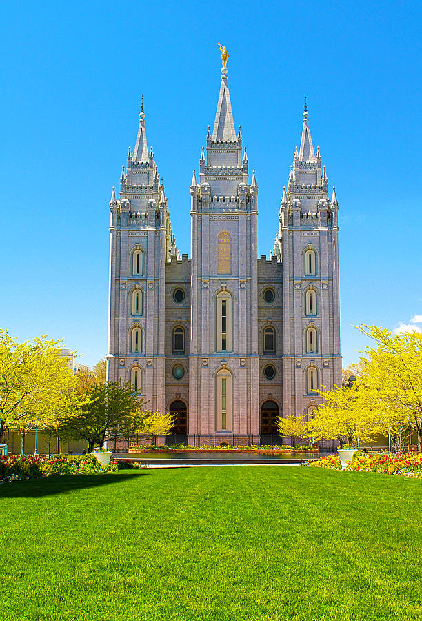 Salt Lake Temple Hdr Photograph by Skip Weeks