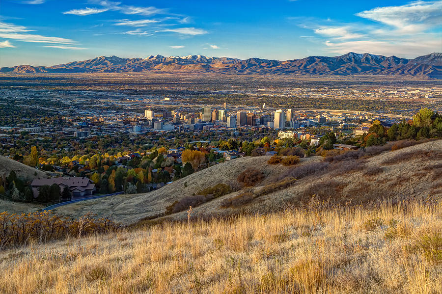 City Photograph - Salt Lake Valley by Douglas Pulsipher