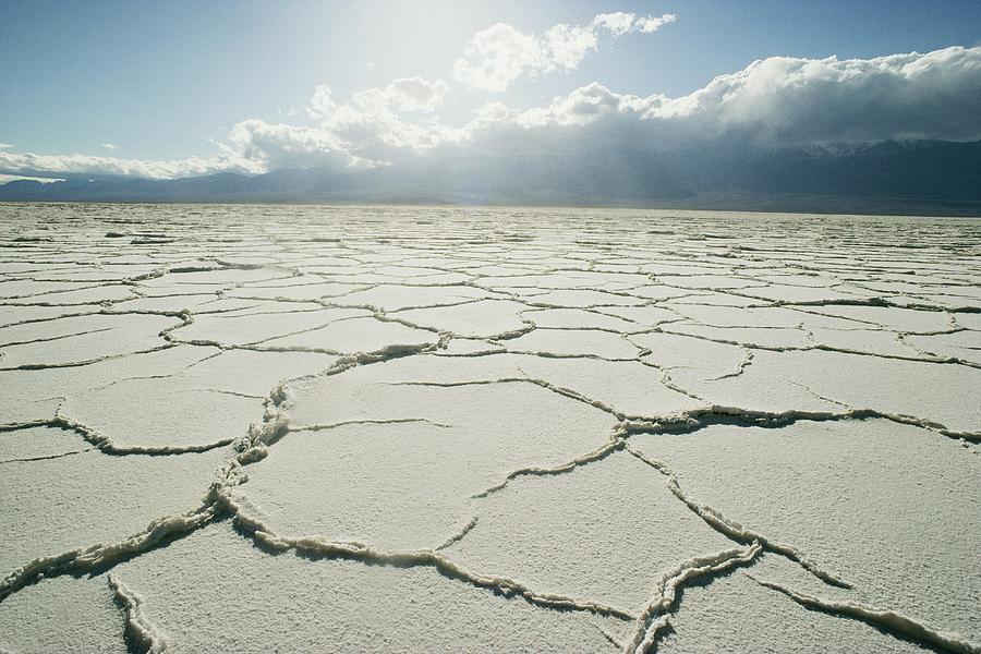 Salt Pan Near Badwater Photograph by Gordon Wiltsie