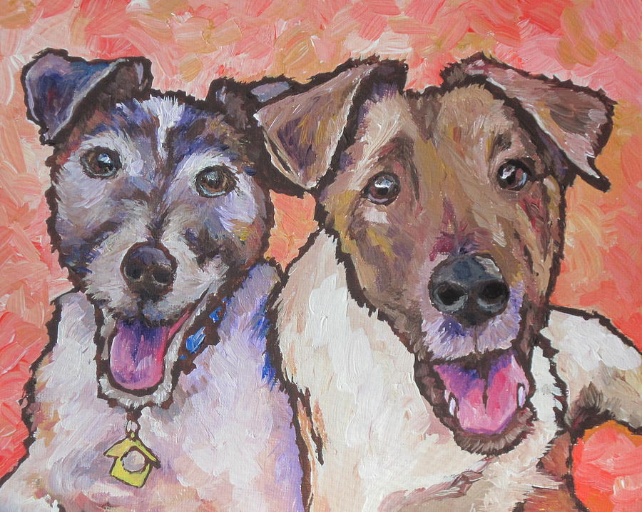 Sammy and Billy Painting by Sandy Tracey
