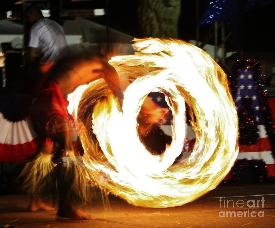 Samoan Photograph - Samoan Fire Dancer by Craig Wood