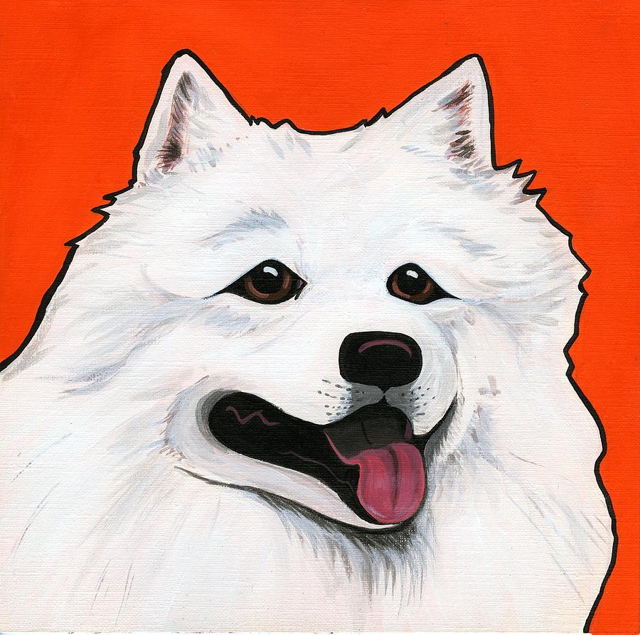 Samoyed Painting by Leanne Wilkes