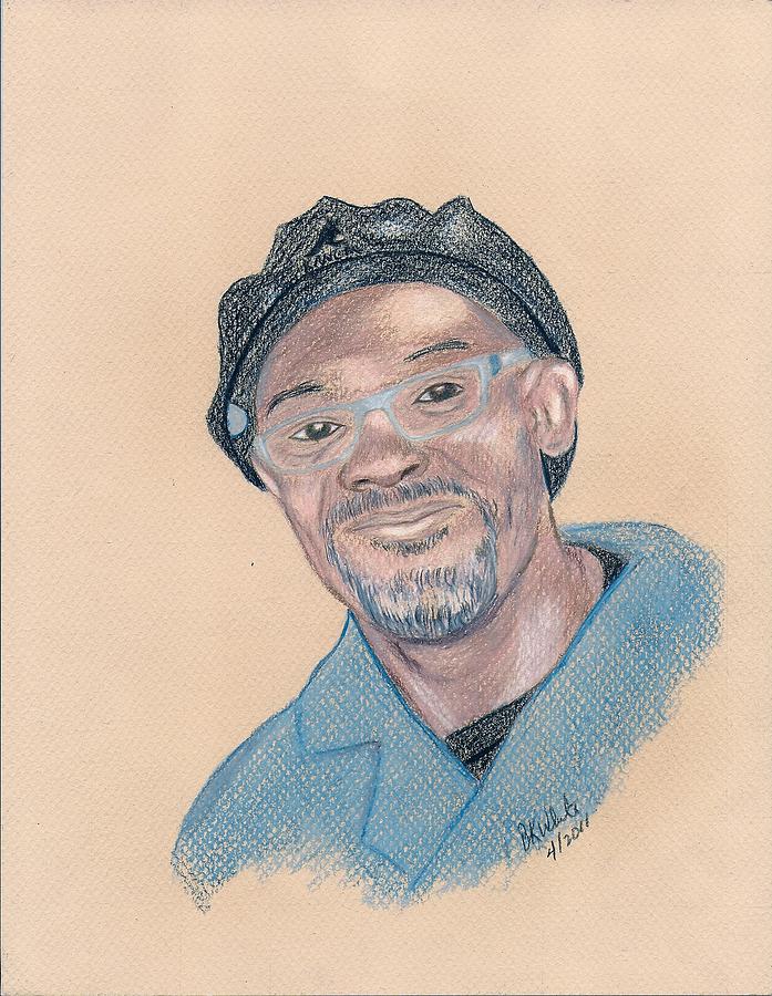 Samuel Jackson Drawing by Brian White